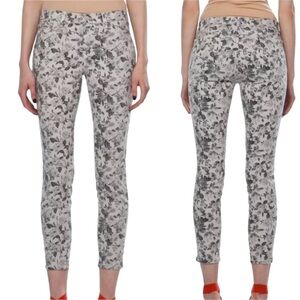 J Brand Skinny Capri Sugar Cane Floral Rose Print